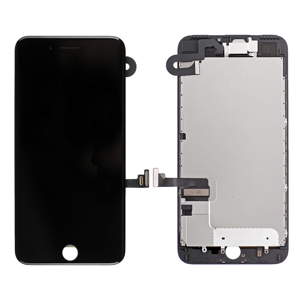 LCD SCREEN FULL ASSEMBLY WITHOUT HOME BUTTON - BLACK FOR IPHONE 7 PLUS