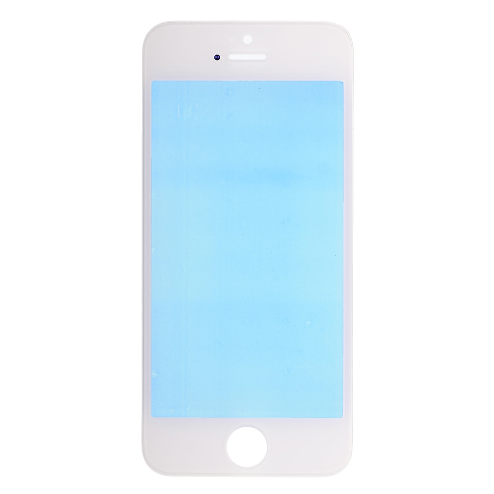 WHITE FRONT GLASS WITH COLD PRESSED FRAME  FOR IPHONE 5