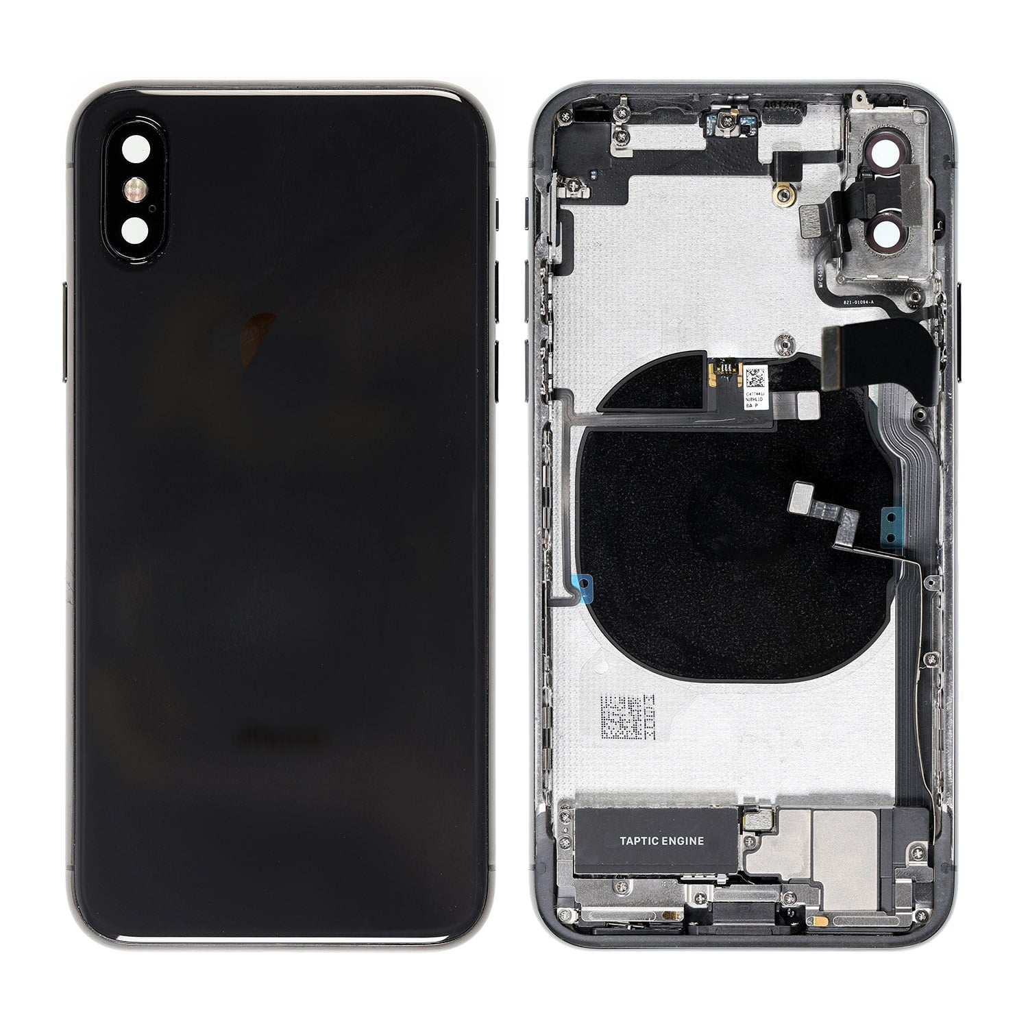 BACK COVER FULL ASSEMBLY - SPACE GRAY FOR IPHONE X