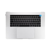 TOP CASE WITH BRITISH ENGLISH KEYBOARD FOR MACBOOK PRO 15" TOUCH A1707 (LATE 2016-MID 2017) - SILVER