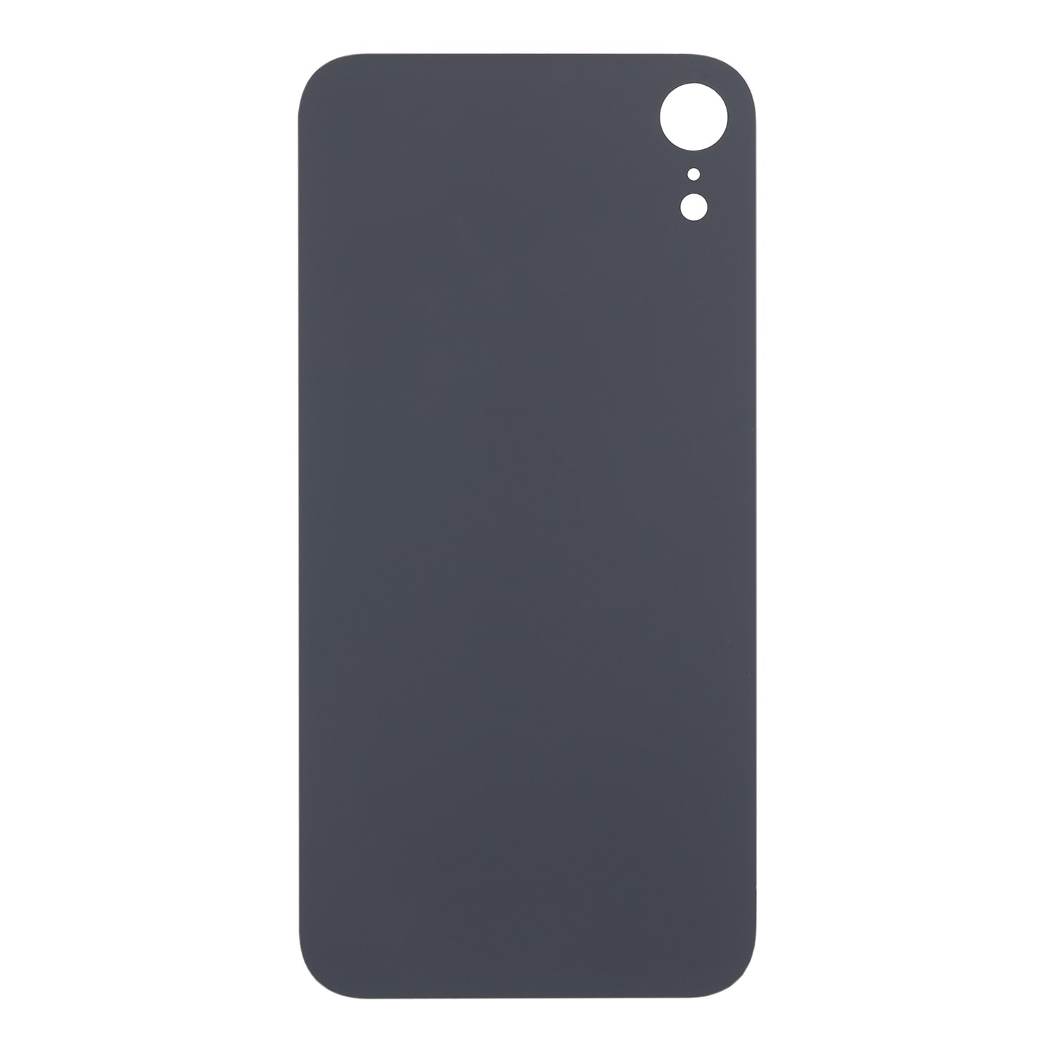 BLACK BACK COVER GLASS FOR IPHONE XR