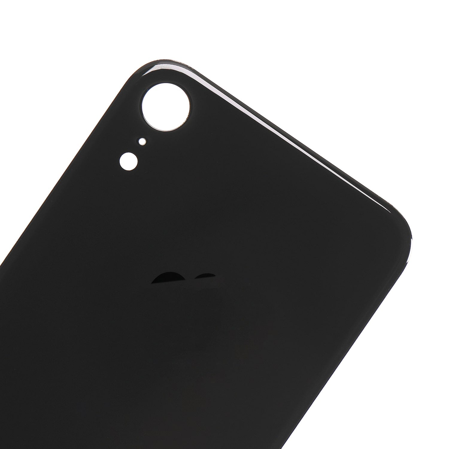 BLACK BACK COVER GLASS FOR IPHONE XR