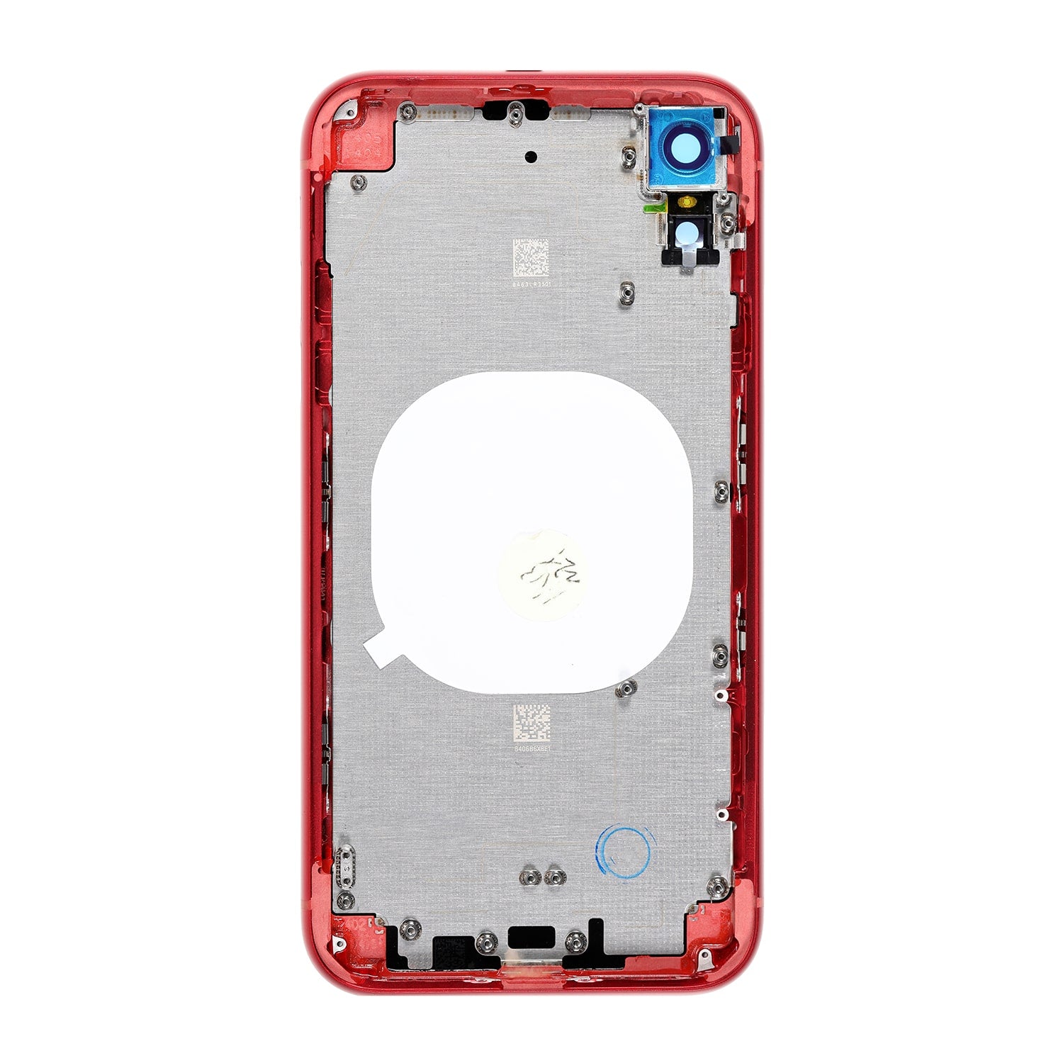 RED ORIGINAL REAR HOUSING WITH FRAME FOR IPHONE XR