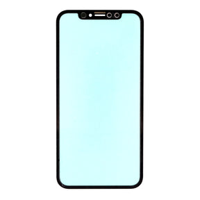 BLACK FRONT GLASS LENS FOR IPHONE XR