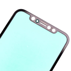 BLACK FRONT GLASS LENS FOR IPHONE XR