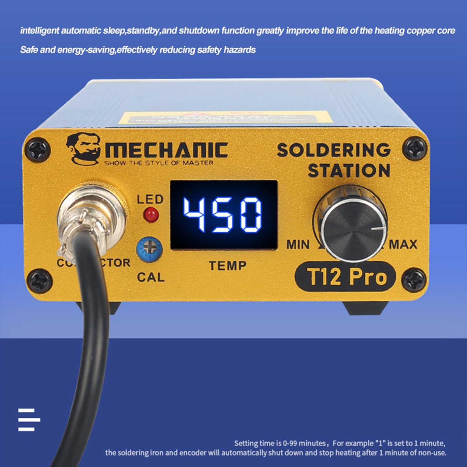 MECHANIC T12 PRO INTELLIGENT ANTI-STATIC TEMPERATURE DIGITAL SOLDERING STATION