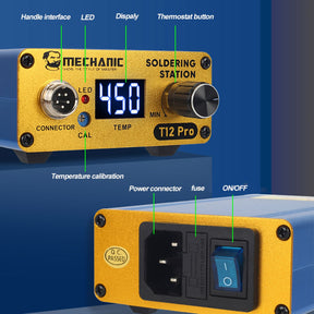 MECHANIC T12 PRO INTELLIGENT ANTI-STATIC TEMPERATURE DIGITAL SOLDERING STATION