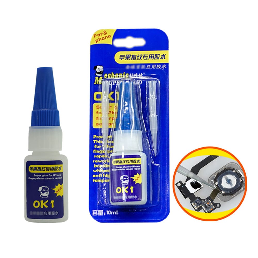 MECHANIC OK1 SUPER GLUE FOR IPHONE FINGERPRINTED SENSOR REPAIR 10ML