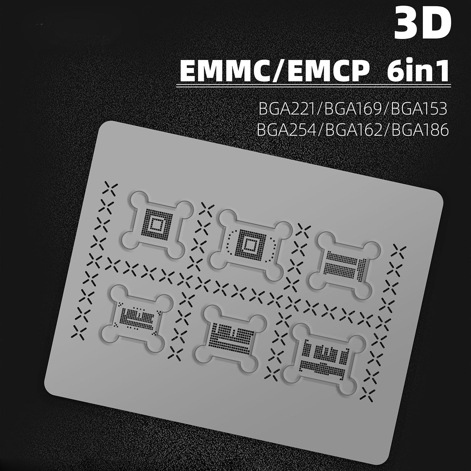 WYLIE 3D EMMC/EMCP BGA REBALL STENCIL