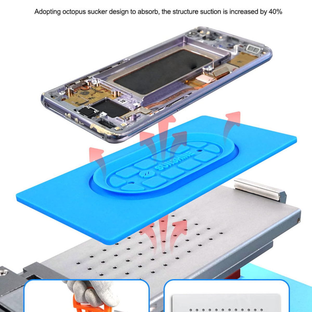 SUNSHINE SS-004S UNIVERSAL SUCTION SILICONE PAD FOR SEPARATOR MACHINE