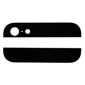 BLACK TOP AND BOTTOM GLASS COVER FOR IPHONE 5