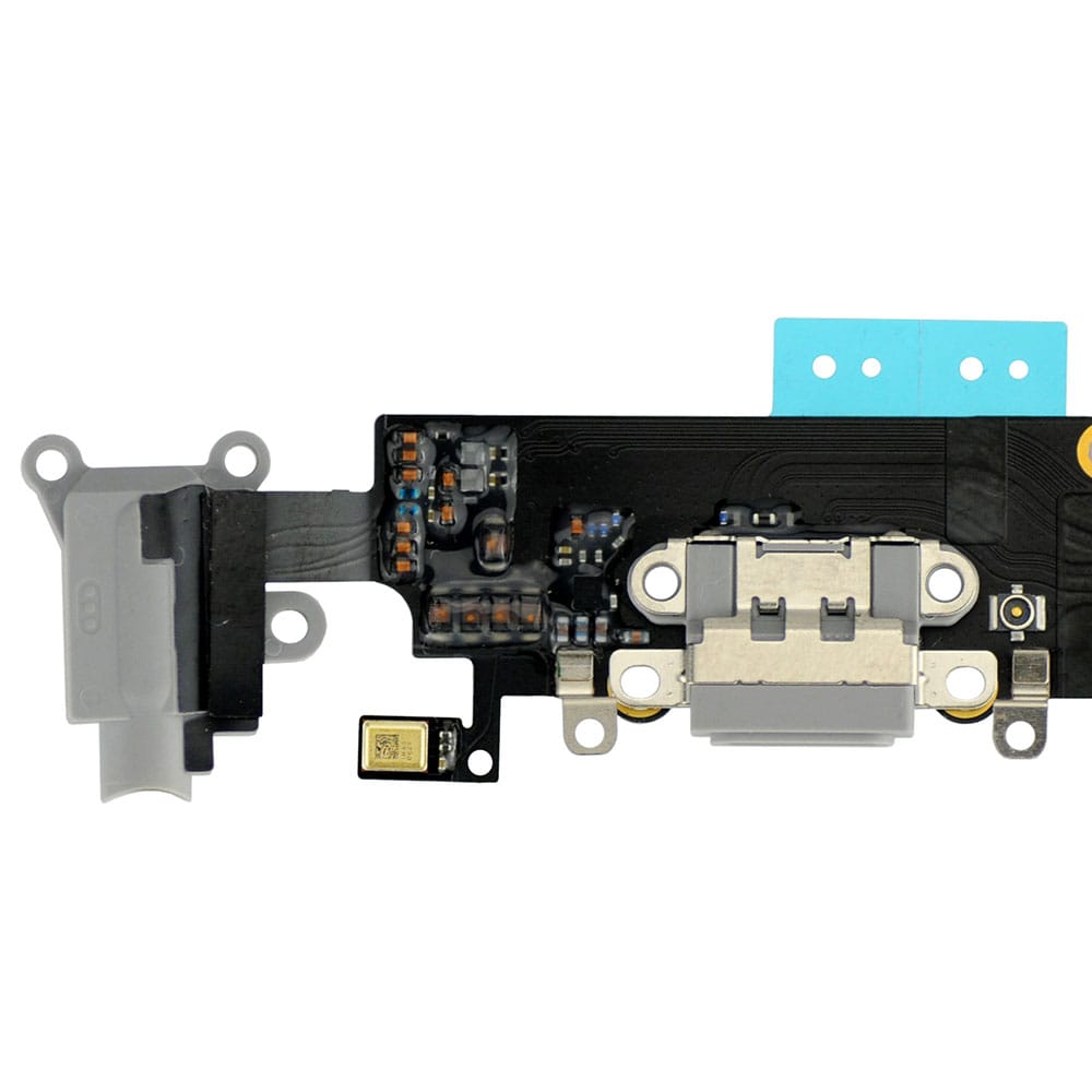 DARK GRAY HEADPHONE JACK WITH CHARGING CONNECTOR FLEX CABLE FOR IPHONE 6 PLUS