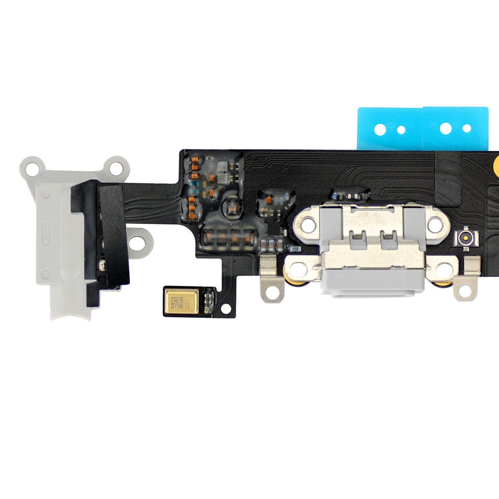 LIGHT GRAY HEADPHONE JACK WITH CHARGING CONNECTOR FLEX CABLE FOR IPHONE 6 PLUS