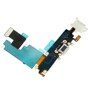 WHITE HEADPHONE JACK WITH CHARGING CONNECTOR FLEX CABLE FOR IPHONE 6 PLUS